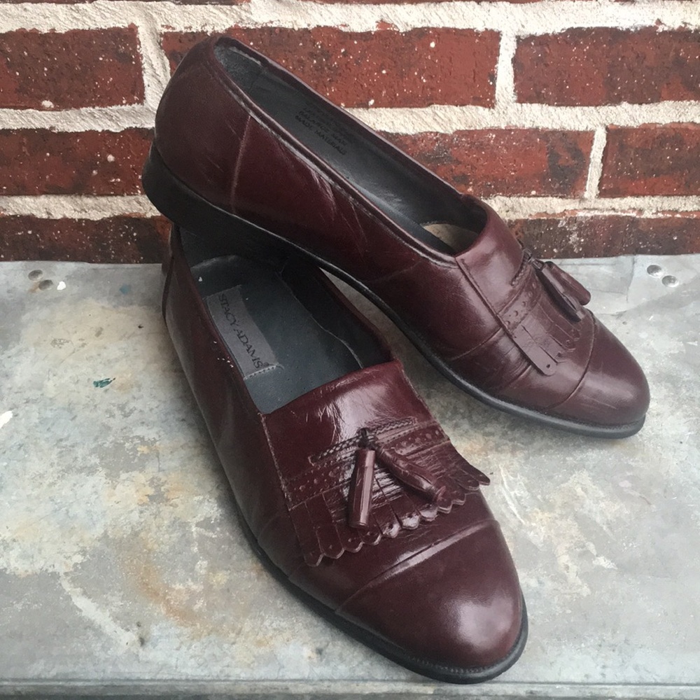 Stacy Adams 9 1/2 mens loafer dress shoes